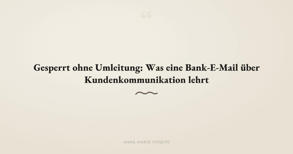 Gesperrte Kommunikationswege: Warum jedes Kundenkontaktverbot eine Alternative braucht
