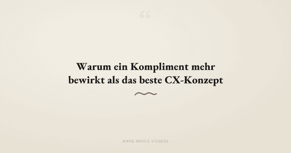 Warum kleine Gesten im Kundenkontakt mehr bewirken als große Konzepte