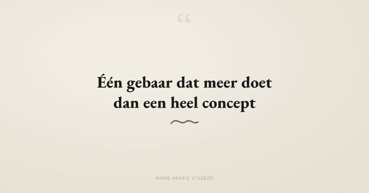 Wat maakt een klant loyaler dan een nieuw concept?