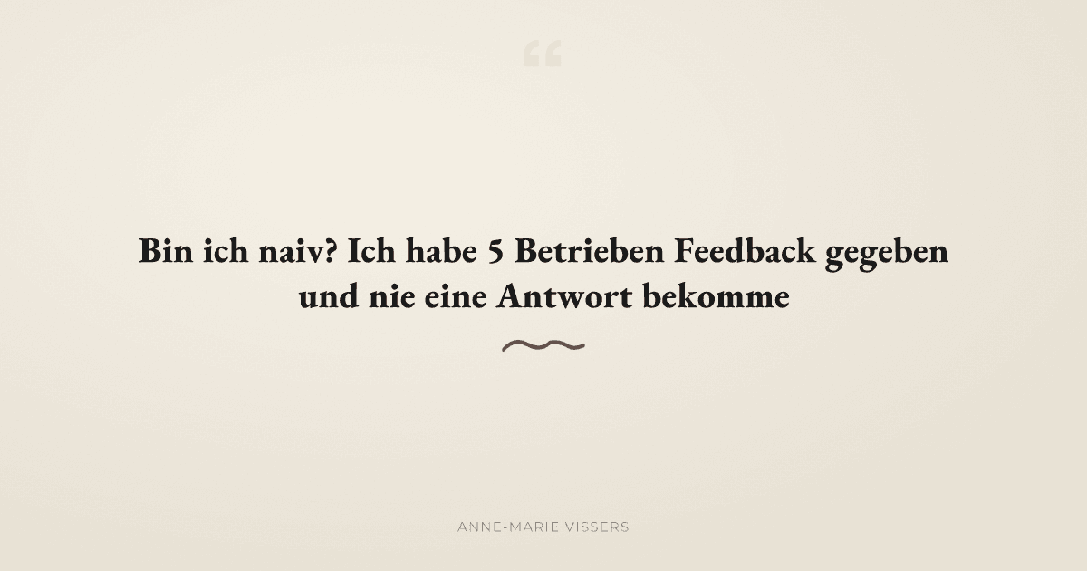 Was passiert, wenn du Kundenfeedback einfach ignorierst?