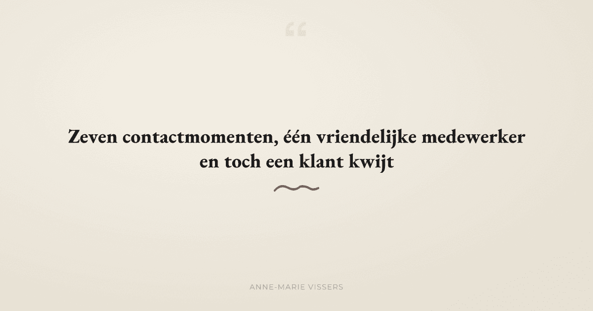 Waarom vriendelijke medewerkers klanten niet genoeg reden geven om te blijven