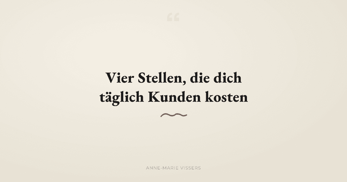 Warum Kunden abwandern, obwohl dein Produkt gut ist