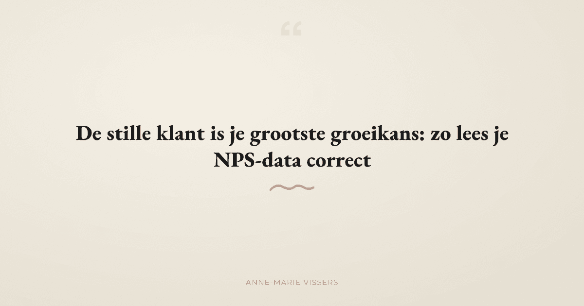 Wat vertellen de cijfers van een klanttevredenheidsonderzoek echt?