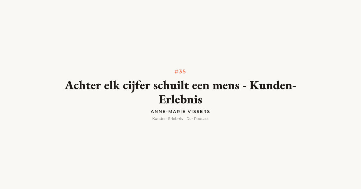 Achter elk cijfer schuilt een mens