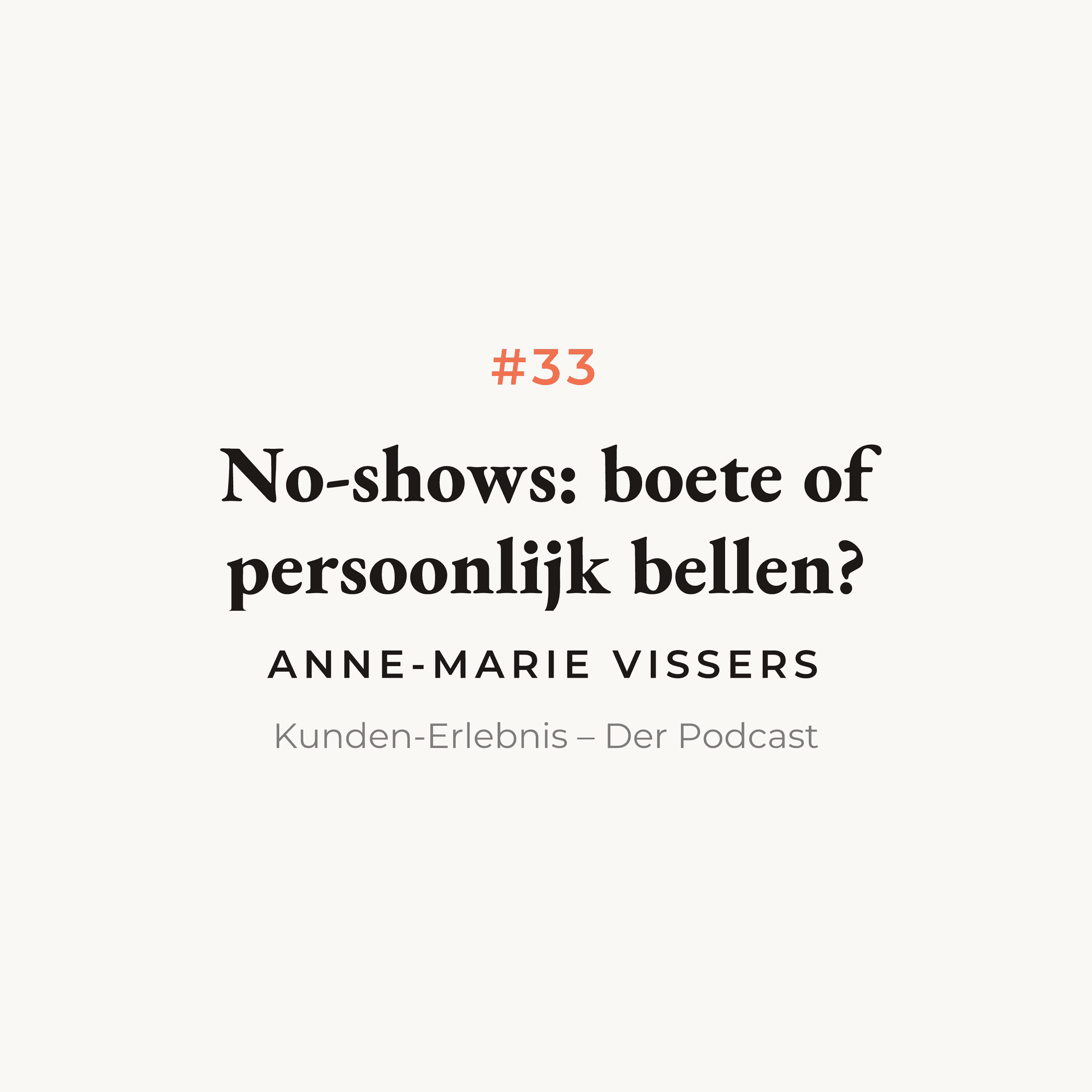 No-shows voorkomen: relatie of rekening?