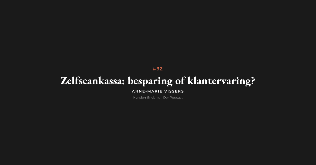 Zelfscankassa: besparing of klantervaring?